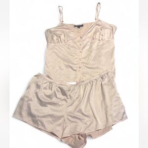 INC International Concepts light pink Satin Cami & Shorts Sleep Set